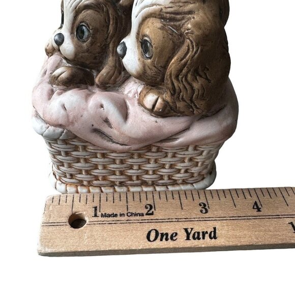 VTG Royal Crown Porcelain Music‎ Box Puppy Love Plays Close to You Works 3.75" - Picture 8 of 9